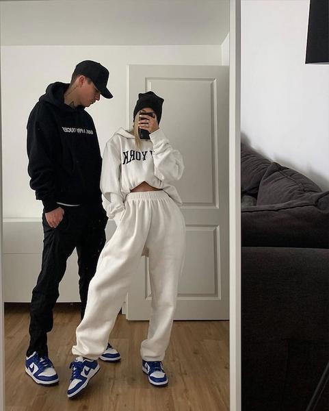 couples wearing Streetwear