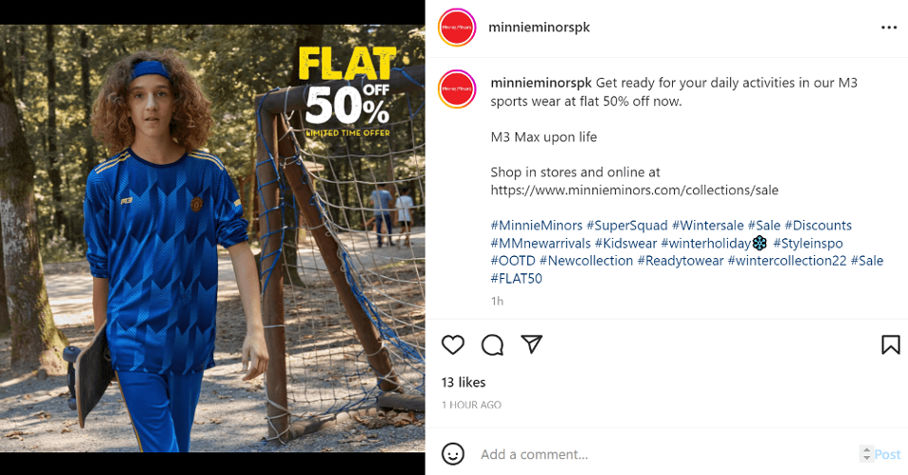 Flat 50% off on minnie minors