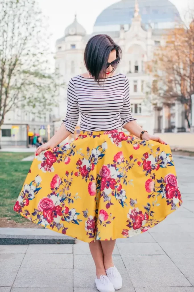 Floral skirts