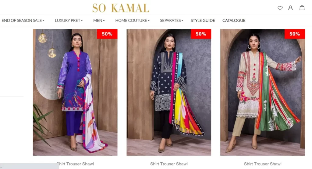 So Kamal Winter Sale - FLAT 50% OFF