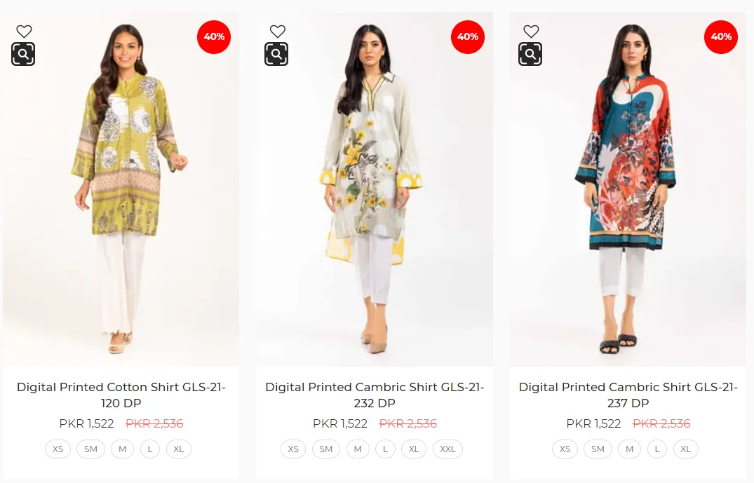 Gul Ahmed Pret Collection Pakistan Day sale