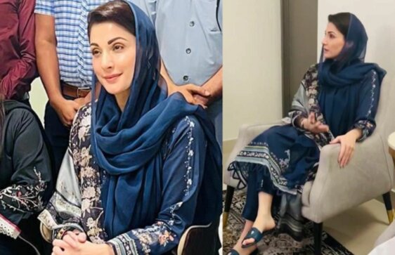 Maryam Nawaz Was Spotted Wearing Nida Azwer in A Meetup