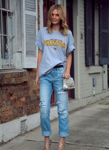 Oversized T-Shirts And Denim 80s
