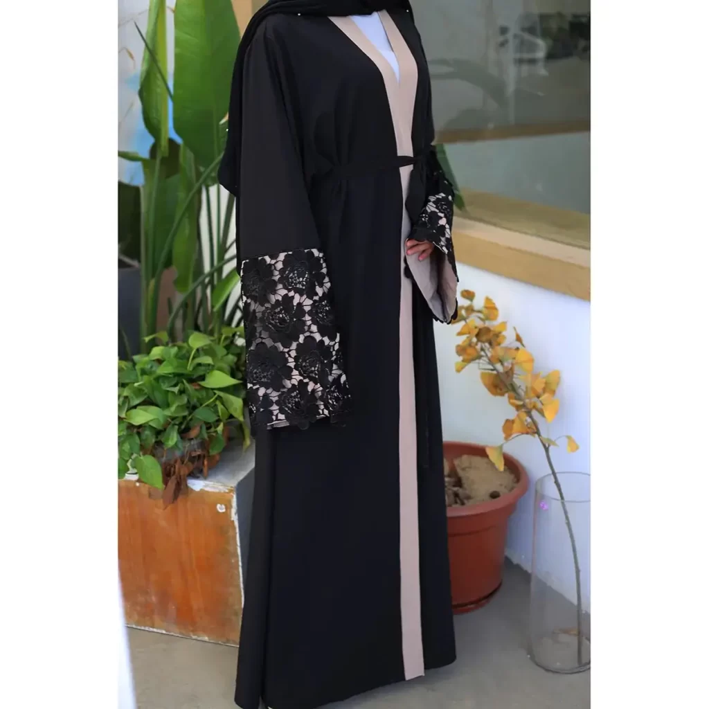 The Turkish Lace Abaya black