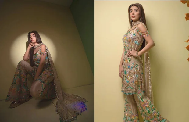 Urwa Hocane all dolled up in eastern wear for her film Tich Button promotion