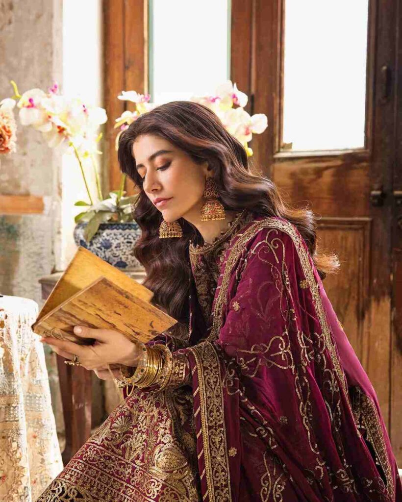 Syra Yousuf reading a book